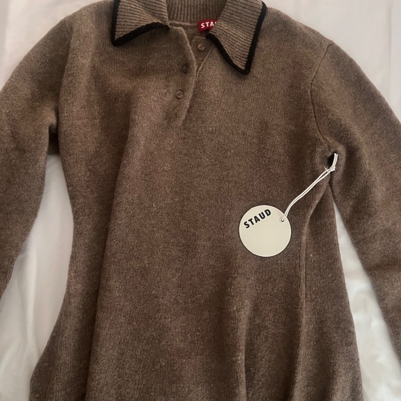 Staud Taupe Dujour Mini Dress - Picture 2 of 3